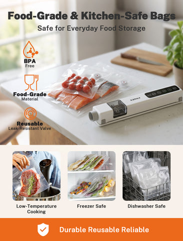 S7 Pro Handheld Vacuum Sealer with 30-Piece Starter Kit