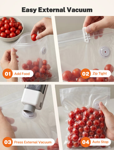 S7 Pro Handheld Vacuum Sealer with 30-Piece Starter Kit