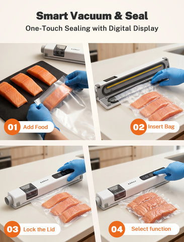 S7 Pro Handheld Vacuum Sealer with 30-Piece Starter Kit