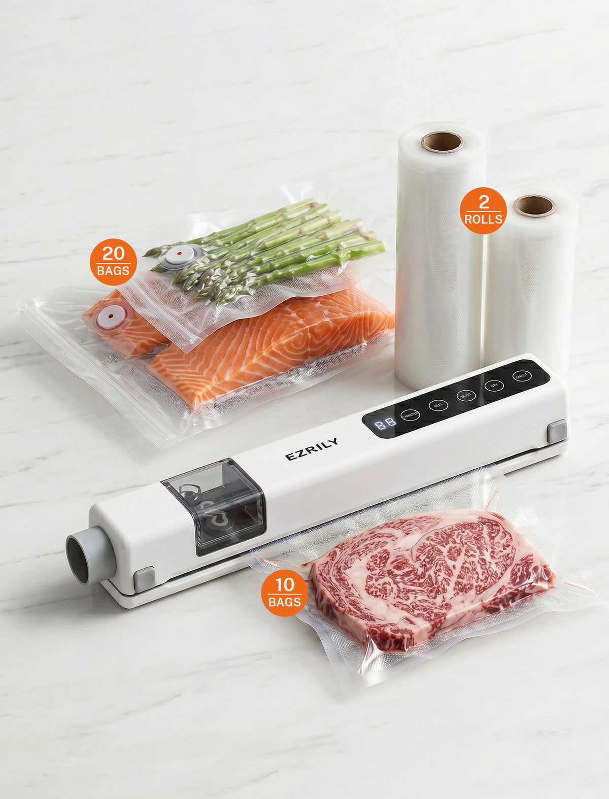 S7 Pro Handheld Vacuum Sealer with 30-Piece Starter Kit