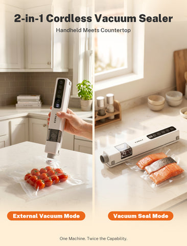 S7 Pro Handheld Vacuum Sealer with 30-Piece Starter Kit