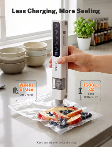 S7 Pro Handheld Vacuum Sealer with 30-Piece Starter Kit