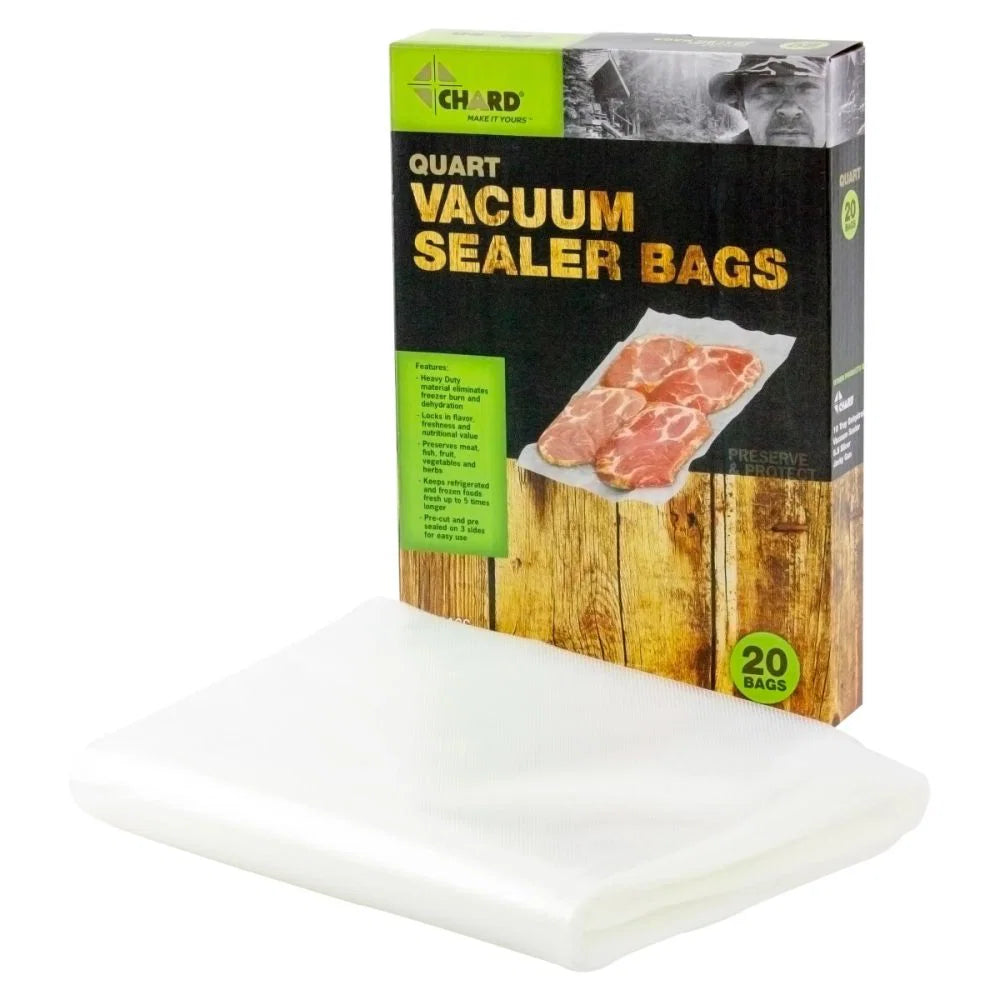 20 Pics Quart Size Vacuum Sealer Bags